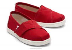 Toms barn alpargata LNRH512 sko rød