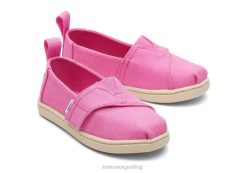 Toms barn liten alpargata LNRH515 sko rosa lerret