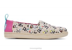 Toms barn panda alpargata LNRH559 sko naturlig bjørk