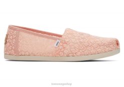 Toms kvinner alpargata floral blonder LNRH32 sko fersken blush posy blonder