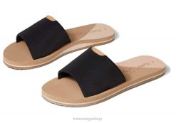 Toms kvinner carly sandal repreve LNRH258 sko svart jersey
