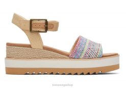 Toms kvinner diana kile sandal LNRH203 sko naturlig diamant globalt vevd