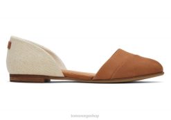 Toms kvinner jutti d'orsay flat LNRH188 sko brunt sukker