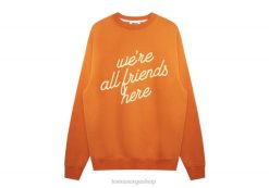 Toms kvinner krost the max crewneck LNRH371 klær oransje fleece