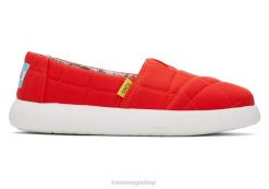 Toms kvinner mallow alpargata snoopy LNRH308 sko rød