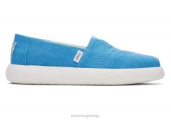 Toms kvinner mallow øko arv lerret LNRH127 sko øy blå