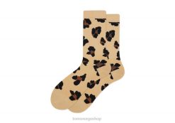 Toms kvinner mannskapssokker LNRH356 tilbehør beige leopard