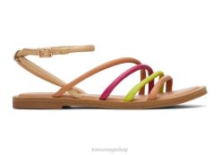 Toms kvinner willa sandal LNRH252 sko honningbeige multiskinn