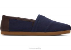 Toms menn alpargata syntetisk trim LNRH430 sko dyp marine