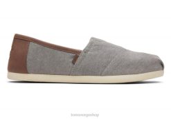 Toms menn chambray alpargata LNRH421 sko grå